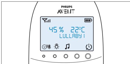 PHILIPS AVENT ECOUTE-BEBE SDC620 - No menu, pode escolher varías opções: - 2