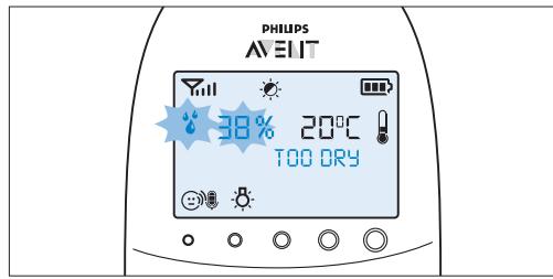 PHILIPS AVENT ECOUTE-BEBE SDC620 - Humidity - 2