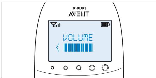 PHILIPS AVENT ECOUTE-BEBE SDC620 - Ses seviyesini ayarlamak - 1
