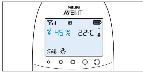 PHILIPS AVENT ECOUTE-BEBE SDC620 - Umidita - 1