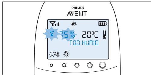 PHILIPS AVENT ECOUTE-BEBE SDC620 - Humidade - 3