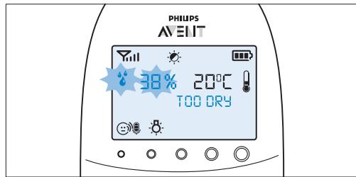 PHILIPS AVENT ECOUTE-BEBE SDC620 - Luftfeuchtigkeit - 2