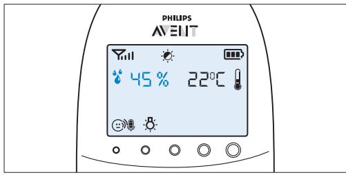 PHILIPS AVENT ECOUTE-BEBE SDC620 - Humedad - 1