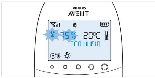 PHILIPS AVENT ECOUTE-BEBE SDC620 - Vochtigkeit - 3
