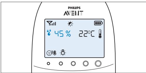 PHILIPS AVENT ECOUTE-BEBE SDC620 - Luftfugtighed - 1