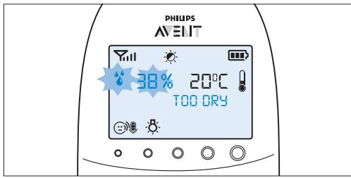 PHILIPS AVENT ECOUTE-BEBE SDC620 - Luftfuktigkeit - 2