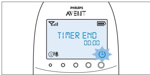 PHILIPS AVENT ECOUTE-BEBE SDC620 - De voedingstimer instellen en gebruiken - 2