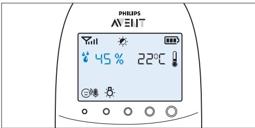 PHILIPS AVENT ECOUTE-BEBE SDC620 - Luftfeuchtigkeit - 1
