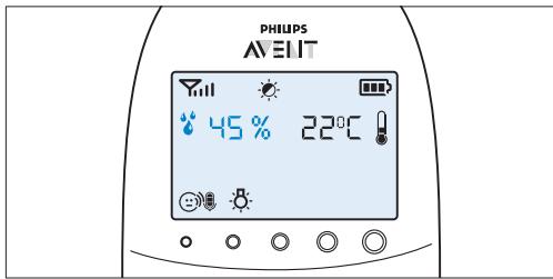 PHILIPS AVENT ECOUTE-BEBE SDC620 - Luftfuktigkeit - 1