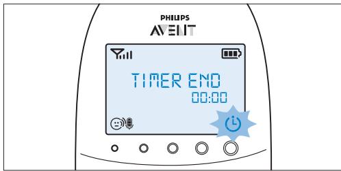 PHILIPS AVENT ECOUTE-BEBE SDC620 - Réglage et utilisation du minuteur repas - 2