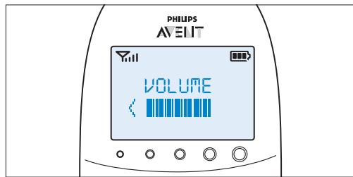 PHILIPS AVENT ECOUTE-BEBE SDC620 - Aänenvoimakkuuden asetus - 1