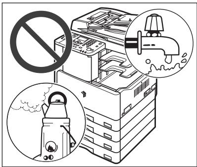 CANON FC 120 - Avoid Installing the Machine in the Following Locations - 1