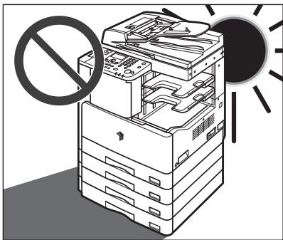 CANON FC 120 - Avoid Installing the Machine in the Following Locations - 2