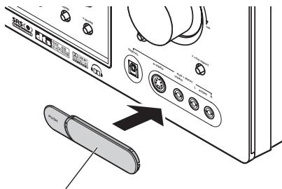 MARANTZ RC010SR - RC011SR - HOW TO ATTACH THE FRONT AUX JACK COVER - 1