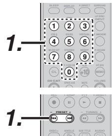 MARANTZ RC010SR - RC011SR - RECALLING A PRESET STATION - 2