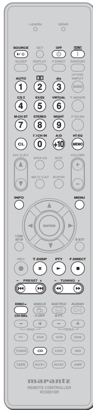 MARANTZ RC010SR - RC011SR - TUNER MODE - 3