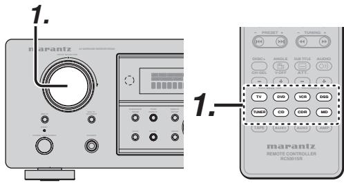 MARANTZ RC010SR - RC011SR - To record the input source signal you are currently watching or listening to - 1