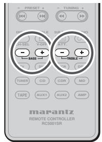 MARANTZ RC010SR - RC011SR - ADJUSTING THE TONE (BASS & TREBLE) CONTROL - 1