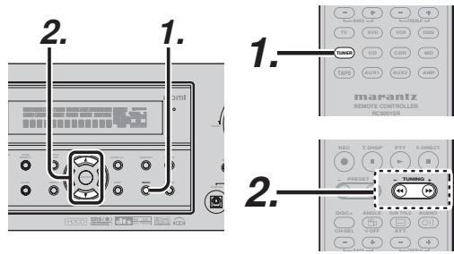 MARANTZ RC010SR - RC011SR - MANUAL TUNING - 1