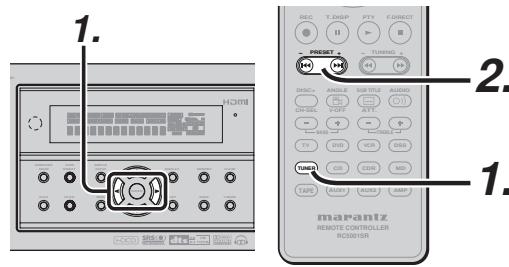 MARANTZ RC010SR - RC011SR - PRESET SEARCH MODE - 1