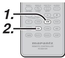 MARANTZ RC010SR - RC011SR - Recording the video from one source and the audio from another - 1