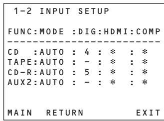 MARANTZ RC010SR - RC011SR - INPUT SETUP (ASSIGNABLE DIGITAL INPUT AND COMPONENT VIDEO INPUT) - 2