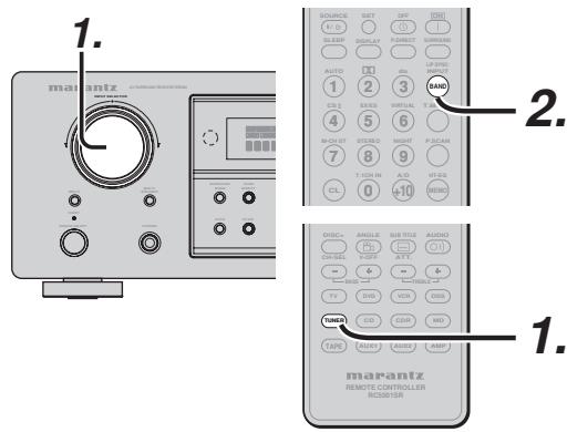 MARANTZ RC010SR - RC011SR - SELECTING AN INPUT SOURCE - 1