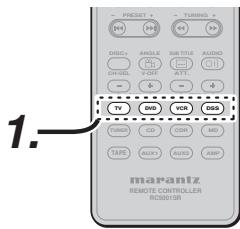 MARANTZ RC010SR - RC011SR - PROGRAMMING WITH THE 4-DIGIT CODE - 1