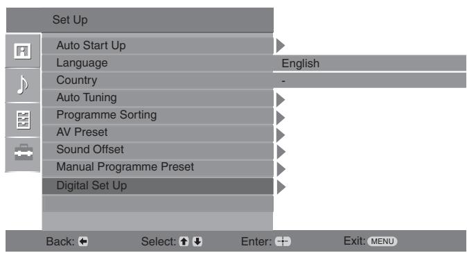 SONY RM ED012 - Digital Set-up menu Dv3 - 1