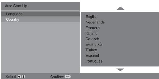 SONY RM ED012 - 5: Selecting the language and country/region - 3