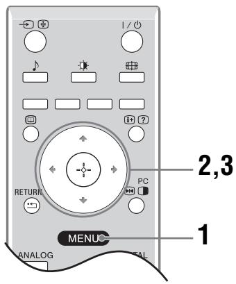 SONY RM ED012 - Navigating through menus - 1