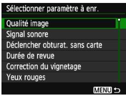 CANON EOS 77D - Sélectionnez [Enregistrer dans Mon menu]. - 1