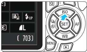 CANON EOS 77D - ISO : Sensibilité ISO\* - 1