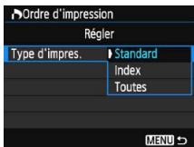 CANON EOS 77D - Réglez l'option souhaitée. - 1
