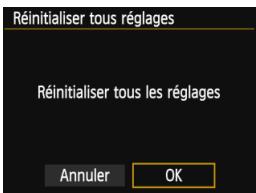 CANON EOS 77D - MENU Rétabillisement des réglages par défaut de l'appareil photo - 3