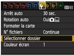 CANON EOS 77D - Création d'un dossier - 1