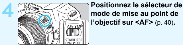 CANON EOS 77D - Repere blanc Repere rouge Montez I'objectif (p. 40). - 2