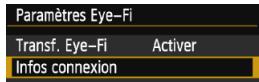 CANON EOS 77D - Activez la transmission Eye-Fi. - 1