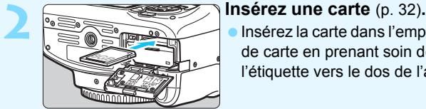 CANON EOS 77D - Insérez la batterie (p. 32). - 2