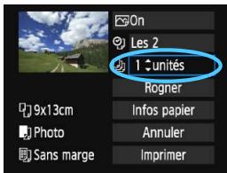 CANON EOS 77D - Réglez l'impression de la date et du numéro de fichier. - 1