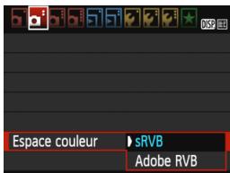 CANON EOS 77D - Sélectionnez [Espace couleur]. - 1