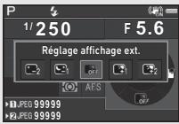 PENTAX KP - Réglage de la luminosité de l'écran - 1