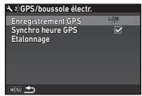 PENTAX KP - Sélectionnez [Etalonnage] et appuyez sur ▶. - 1