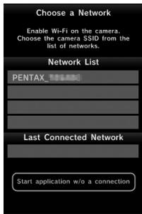 PENTAX KP - Lorsqu'un dispositif Android est utilisé - 2