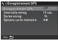 PENTAX KP - Réglez les conditions d'enregistrement. - 1