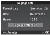 PENTAX KP - Réglage de la date et de l'heure - 3