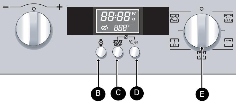 HOTPOINT-ARISTON MWHA 122.1 X - the control panel - 1