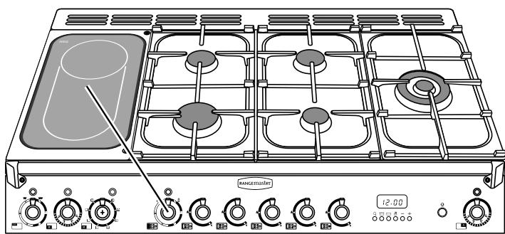 FALCON PROFESSIONAL PLUS 90 FXDFGBC/C-EU  -  PROFESSIONAL PLUS 90 FXEIGB/C-EU -  PROFESSIONAL PLUS 90 FXEISS/C-EU INOX - Table de cuisson vitrocéramique/ plaque à griller - 1