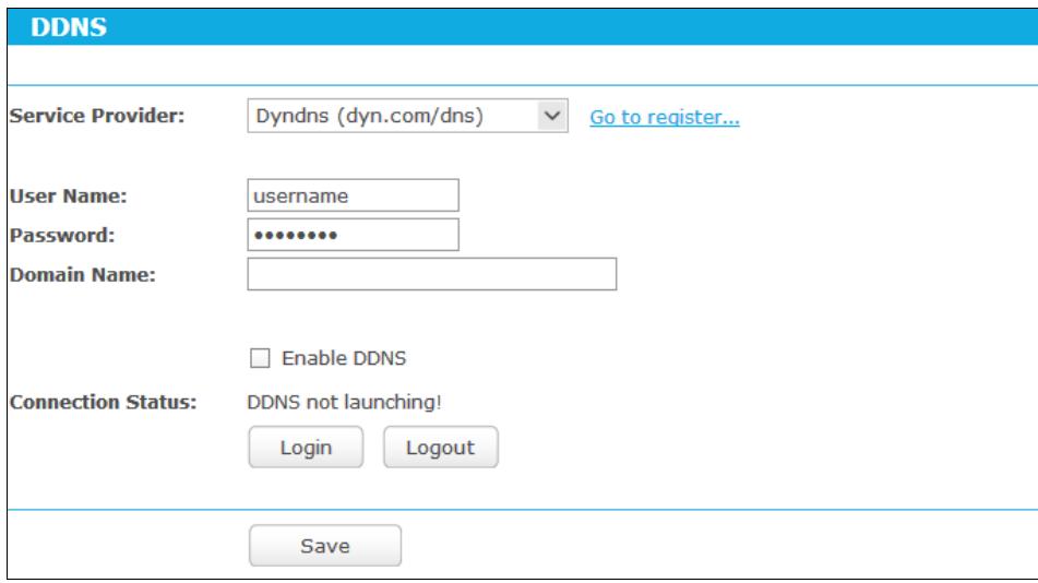 TP-LINK TD-W8968 - Dyn DDNS - 1