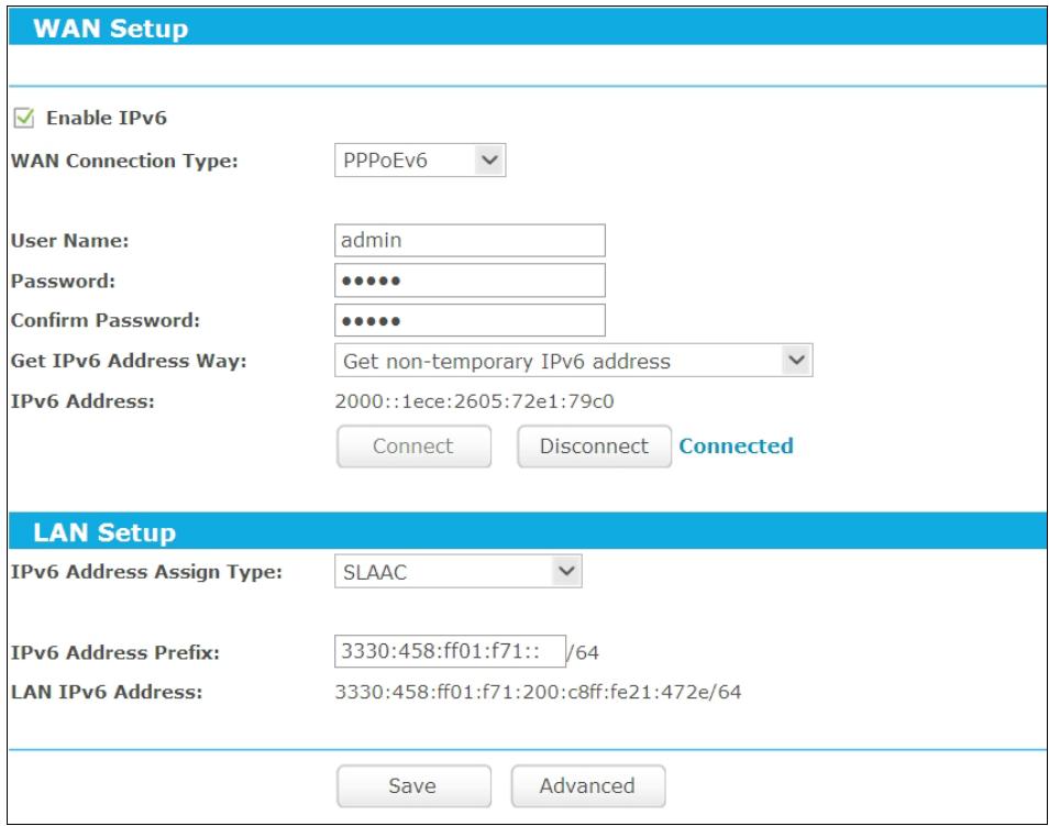 TP-LINK TD-W8968 - 3) PPPoEv6 - 1
